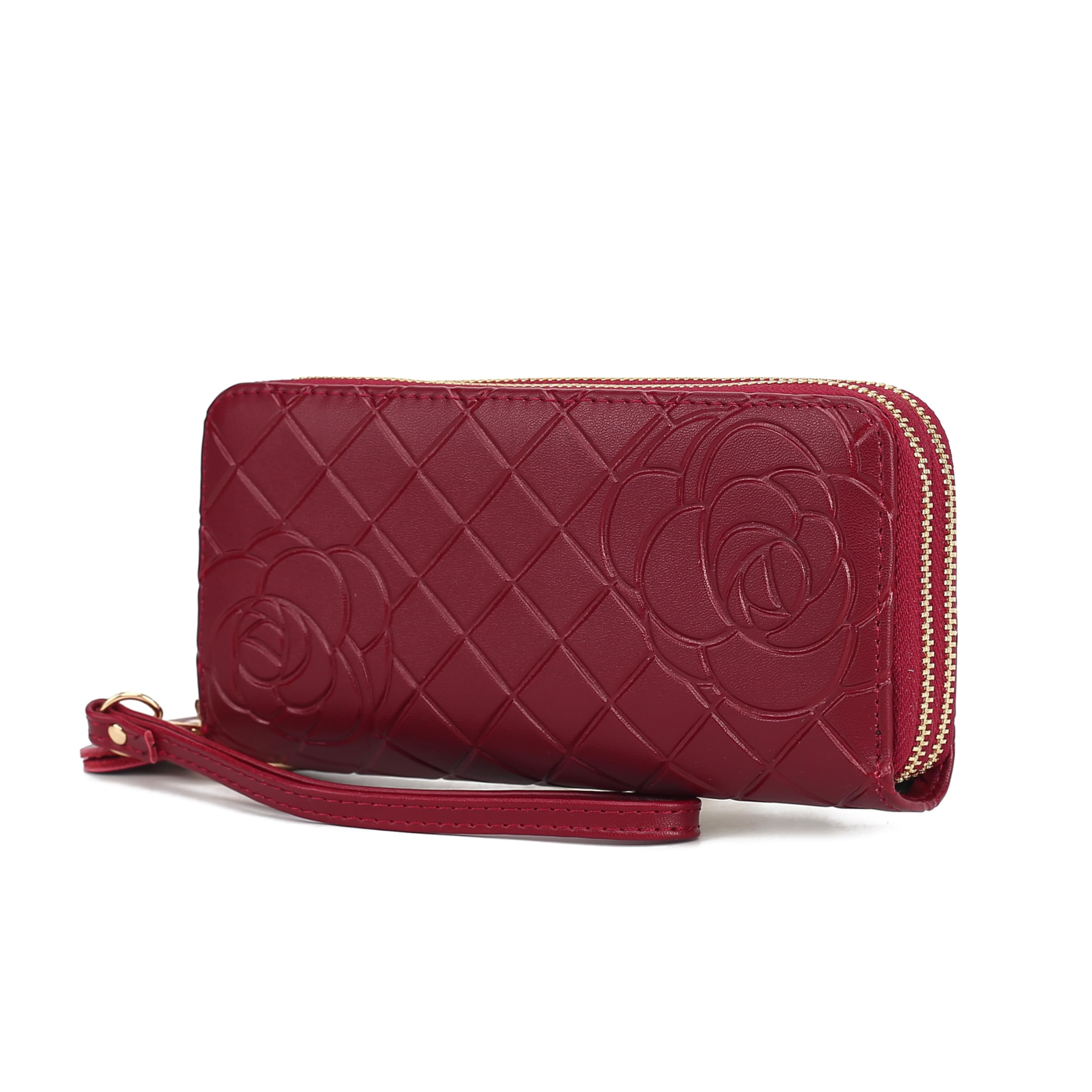 MKF Collection Wristlet Wallet for Women, Small Credit Card Holder with Zipper Coin Pocket Wallet Purse Handbag By Mia K