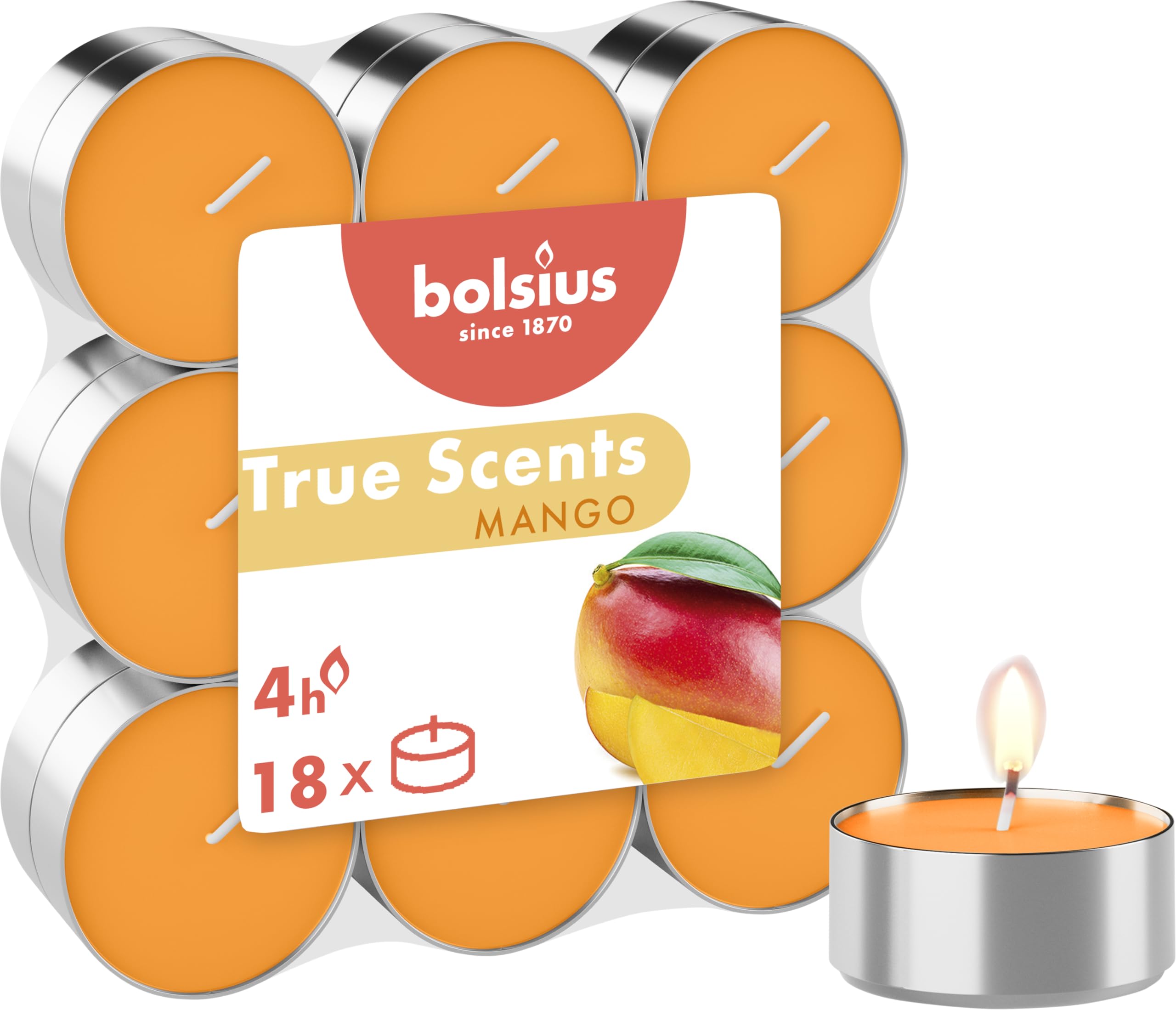 Bolsius - 30 geurende theelichtjes - suiker en specerijen - brandduur 3