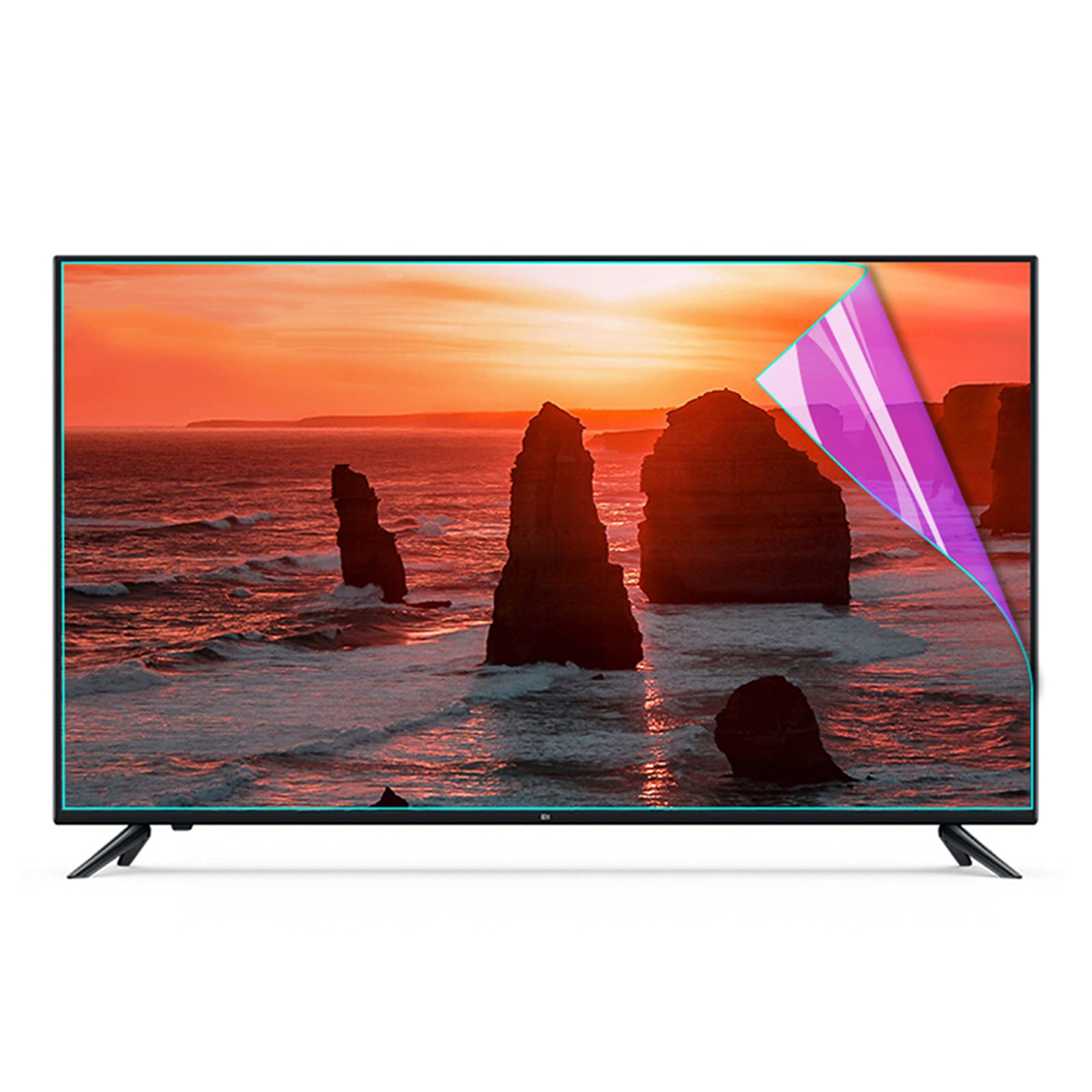 Generic Haushalts-TV-Bildschirmschutz, Anti-Blaulicht-/Blendschutz-Bildschirmfilter, lindert die Ermüdung der Augen, ultraklar für LCD-LED-OLED- und QLED-4K-HDTV, 50-65 Zoll, 65 Zoll