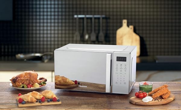 Hisense H20MOMS4HG Microwave Oven with Electronic Control, Capacity 20 L, Power 700 WattGrill Power 800 Watt, LED Display Tou - 5