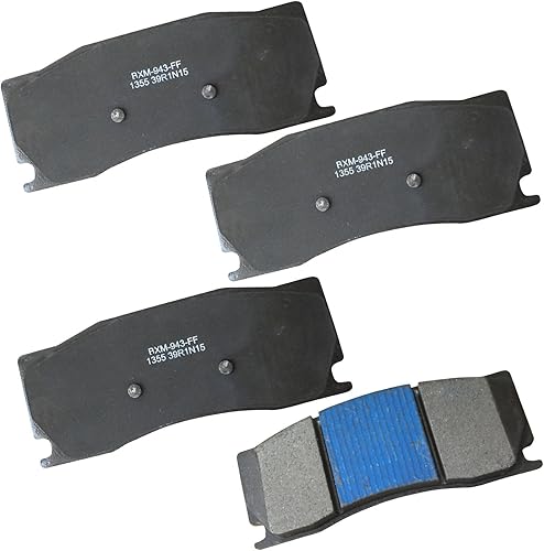 Vista 313 de Bendix Premium SBM8 - Pastillas de freno semimetálicas Premium para modelos seleccionados Buick Special, Camaro, Corvette, Phaeton, Olds F85, Vista