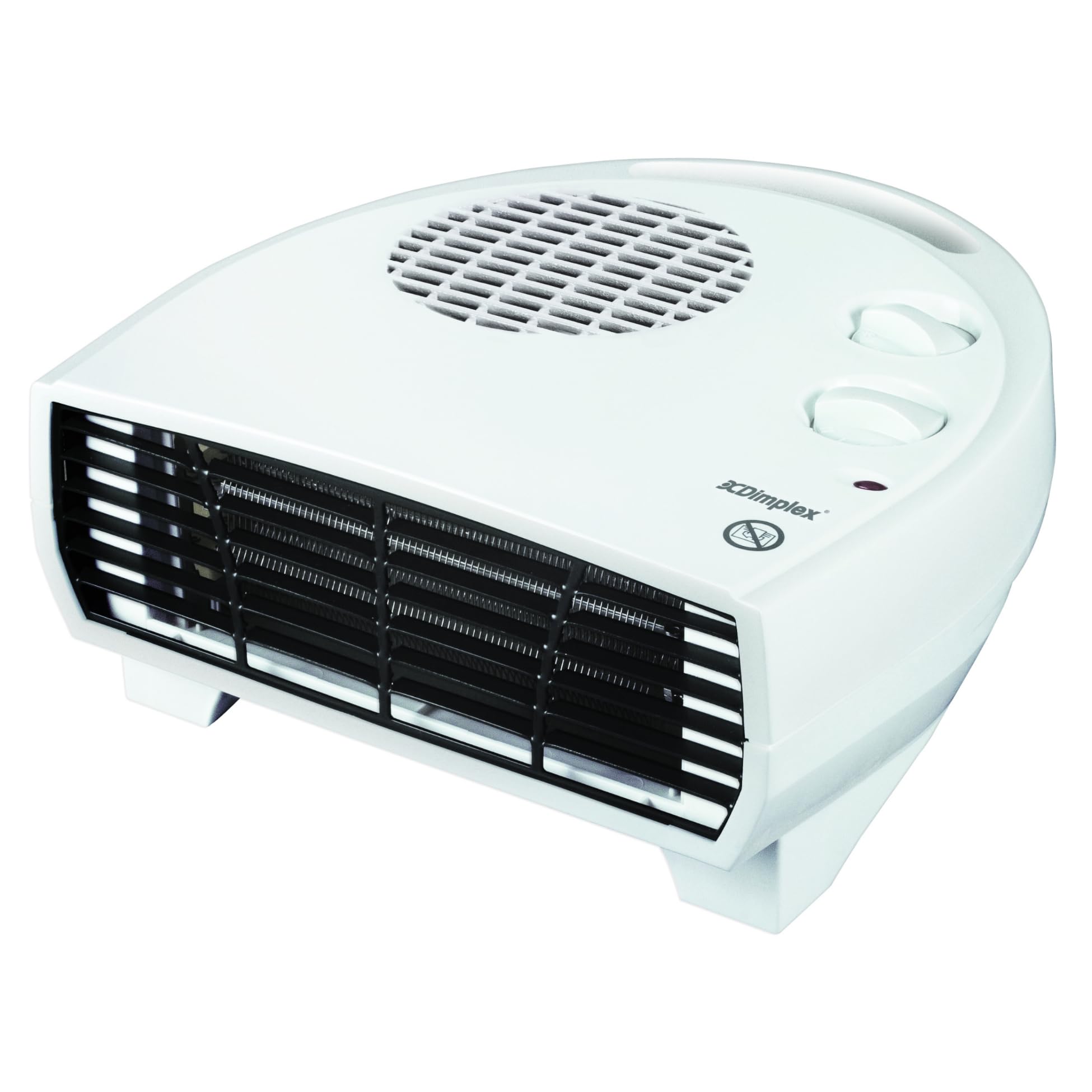 2KW Electric Fan Heater, Compact Fan Heater with 2 Heat Settings, Frost Protection, Cool Blow Option and Manual Thermostat