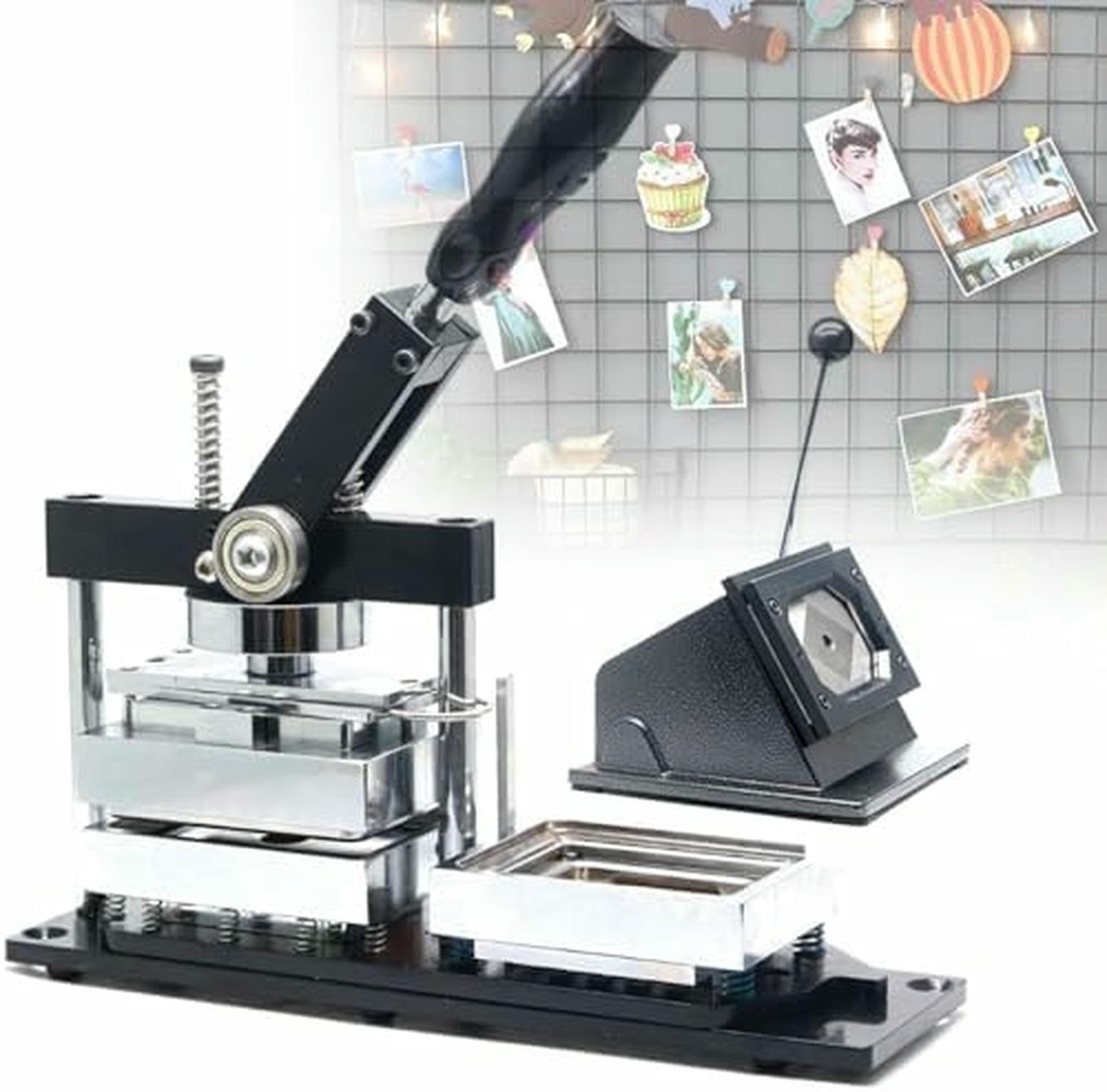 JYBNBBE To Make Magnetic Buttons For Fridge With Paper Cutter And 100 Components For Custom Badges, Ideal For Gifts And Equipment Events