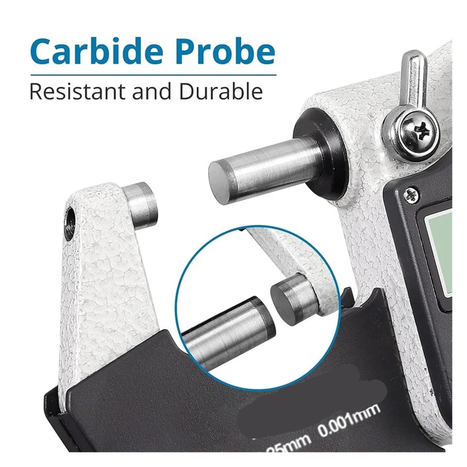 Micromètre électronique numérique MM/in Micromètre extérieur 0,001 MM Micromètre de Profondeur de Haute précision 0-25 25-50 50-75 75-100 MM(50-75mm)