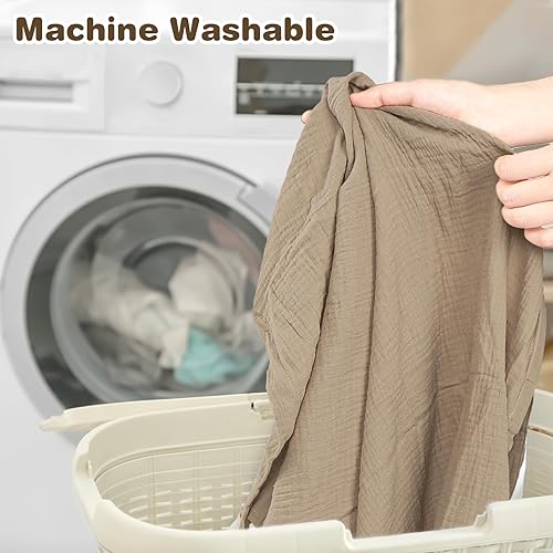 Miniatura 8 de ManFaiSky - Funda de lactancia de muselina para lactancia materna, ligeras y transpirables, para mujeres, correa ajustable, delantal de lactancia