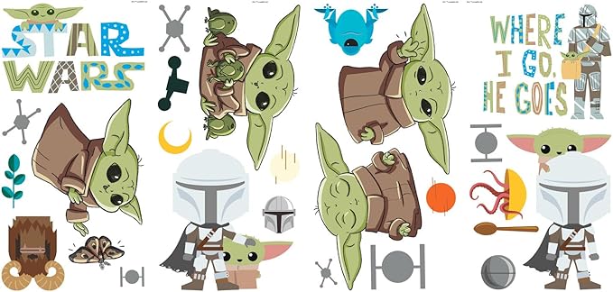 RoomMates Star Wars: The Child Vinilos Decorativos Pared, 24 Piezas miniatura 5