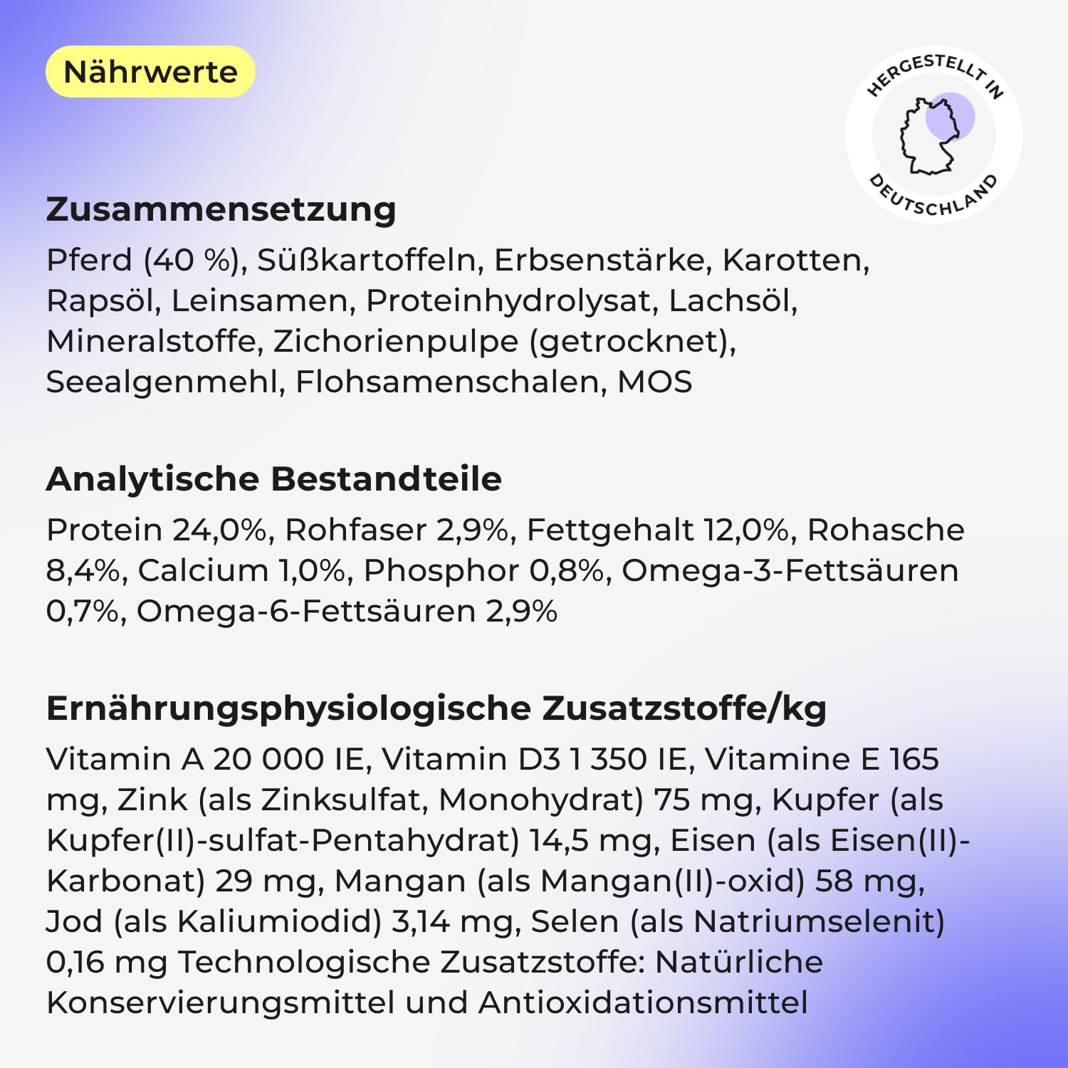 HEY HOLY Sensitives Hundefutter Pferd | Hypoallergenes, getreidefreies Hundefutter trocken für ernährungssensible Hunde | Maximale Verträglichkeit durch allergenreduzierte Rezeptur, natürliche Zutaten
