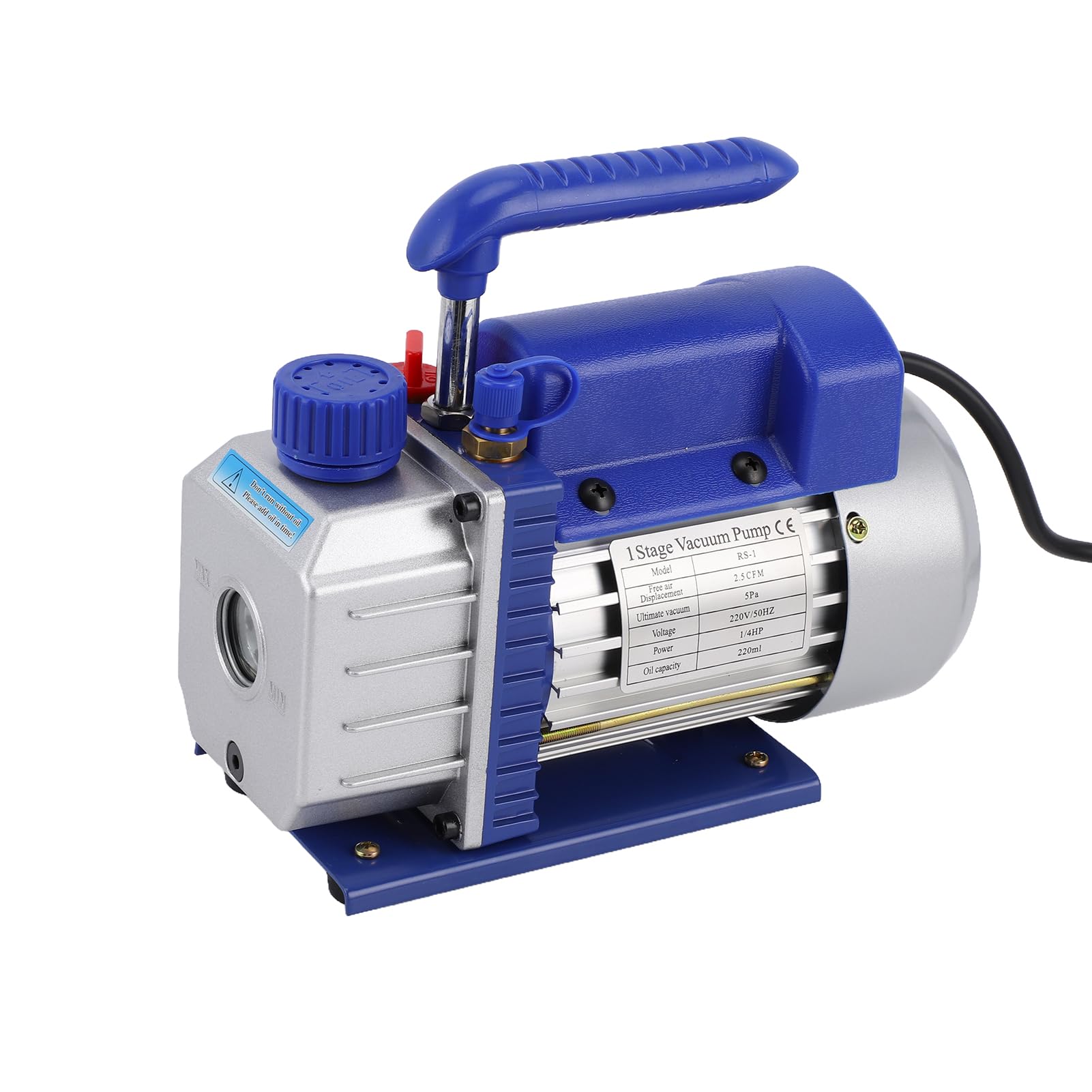 NexTech Handheld Vakuumpumpe Mit Kupfermotor - Integrierte Vakuumpumpe Für Kältemittel Wartung, Hochleistungs Bürstenloser Motor Für Klimaanlagen Und Kühlschrank Reparatur