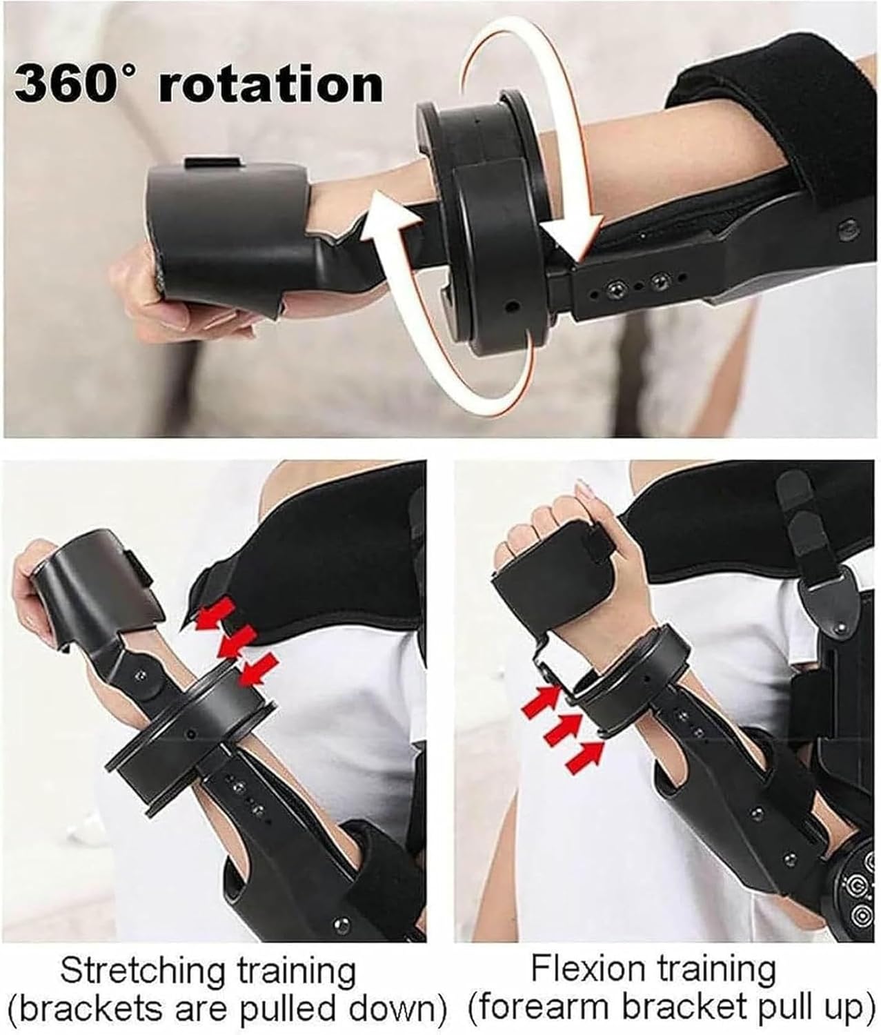 Elbow Joint Recovery Device, Stroke Rehabilitation arm Elbow Protector, Hemiplegia Robot Training Device, hinged Elbow Support arm Exerciser