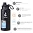 Farsea Insulated Water Bottle With Paracord Handle, Protective Boot and 2 Lids (Straw Lid & Spout Lid), Stainless Steel Water Bottle Wide Mouth, Double Wall Sweat-Proof BPA-Free, 32 oz