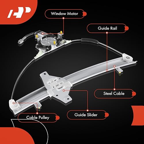 Miniatura 6 de A-Premium Elevalunas eléctrico con motor compatible con Pontiac G3 Chevrolet Aveo 2007-2011 lado trasero del conductor