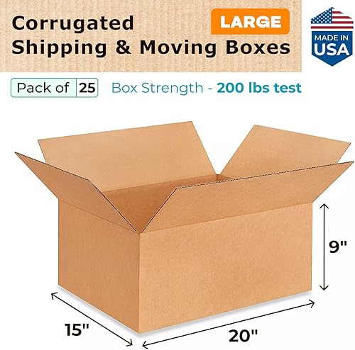 Miniatura 414 de Cajas para envío IDL Packaging - B-1266-5 de cartón corrugado, tamaño pequeño, de 12 pulgadas de largo x 6 pulgadas de ancho x 6 pulgadas de alto