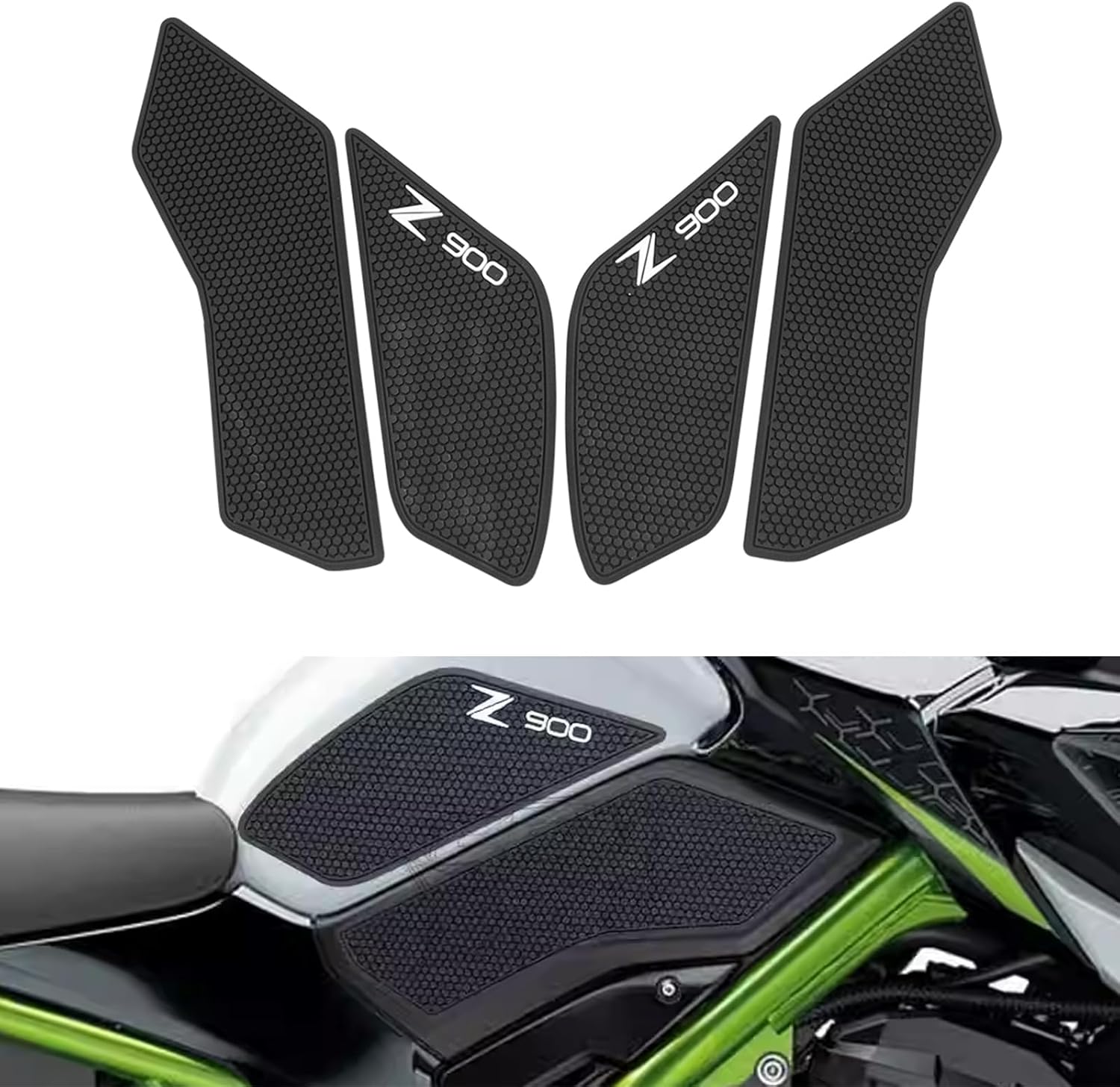 Side Fuel Tank Pads Protector Stickers Decal Gas Knee Grip Traction Pad Tankpad for Kawasaki Z900 SE 2017-2023