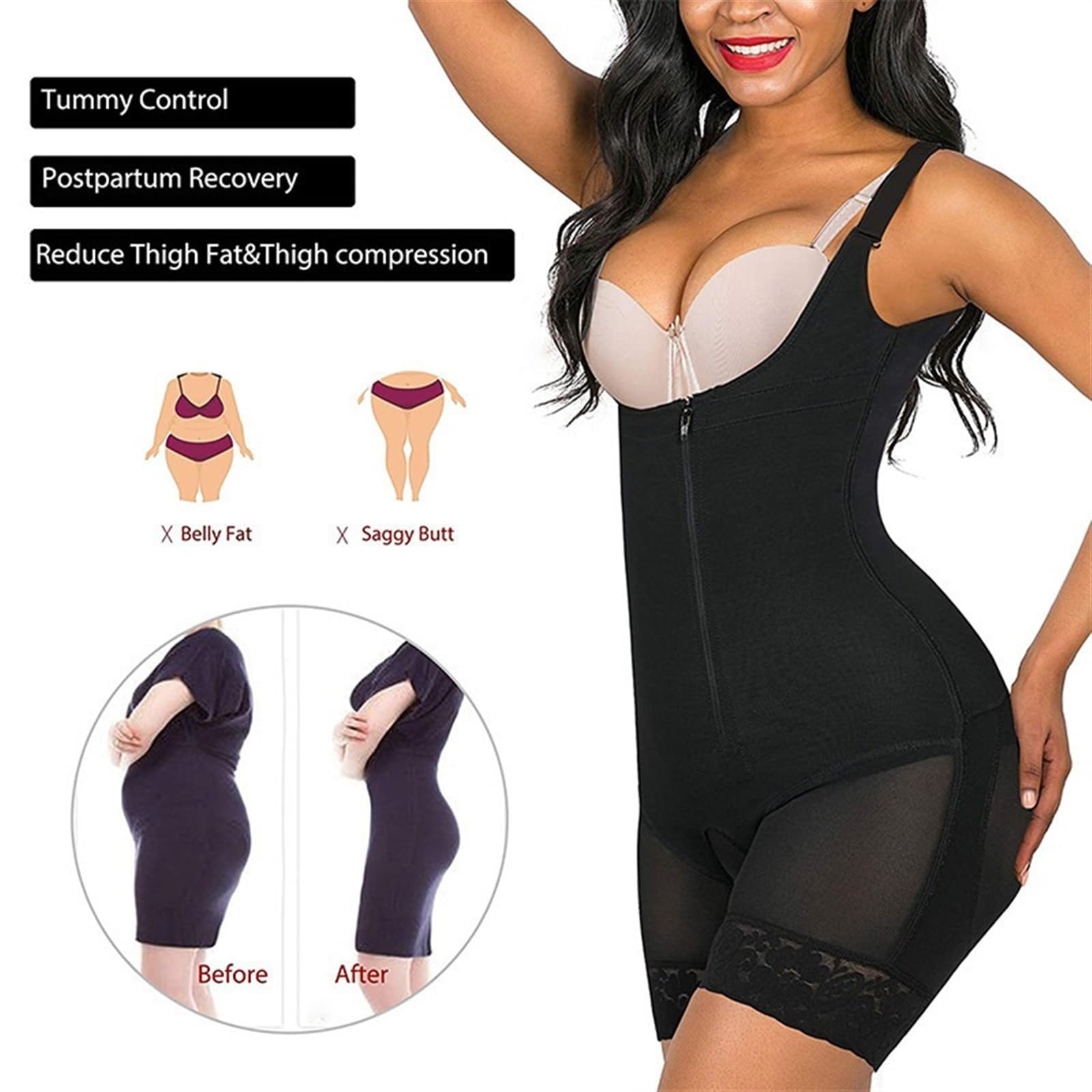 KIRYU BBL - Faja colombiana etapa 2 para mujer, moldeador de cuerpo para control de abdomen, faja moldeadora poscirugía