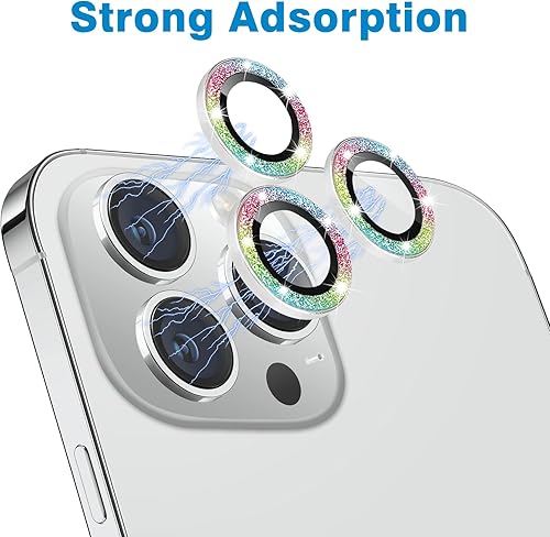 Miniatura 3 de Protector de lente de cámara para iPhone 13 Pro y iPhone 13 Pro Max, cubierta de lente de cristal templado 9H, antiarañazos, a prueba de golpes,