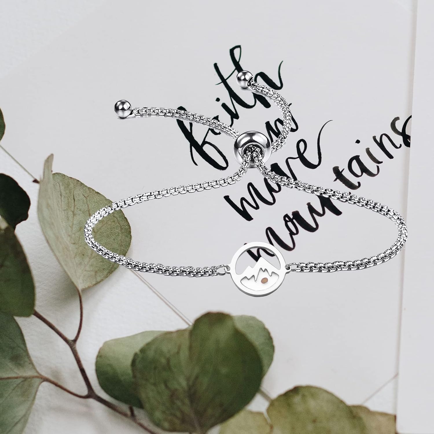 Octjewty Mountain Mustard Seed Jewelry Faith Move Mountains Necklace Bracelet Gift for Christian - Image 6