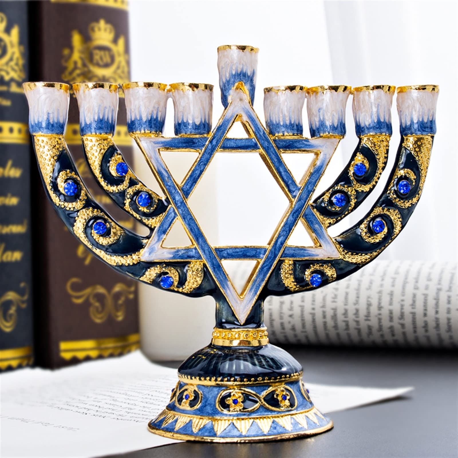 Lot De 9 Bougeoirs à Huile En Verre Pour Menorah - Étroits, DIY - Fabriqués En Israël