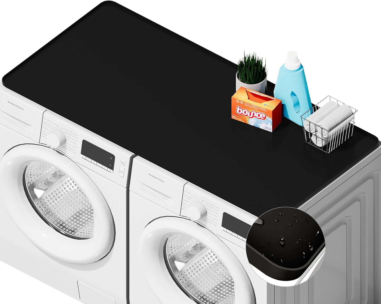 SEIRI 1pcs Washer and Dryer Covers for the Top, 54″ x 26″ Silicone Dry…