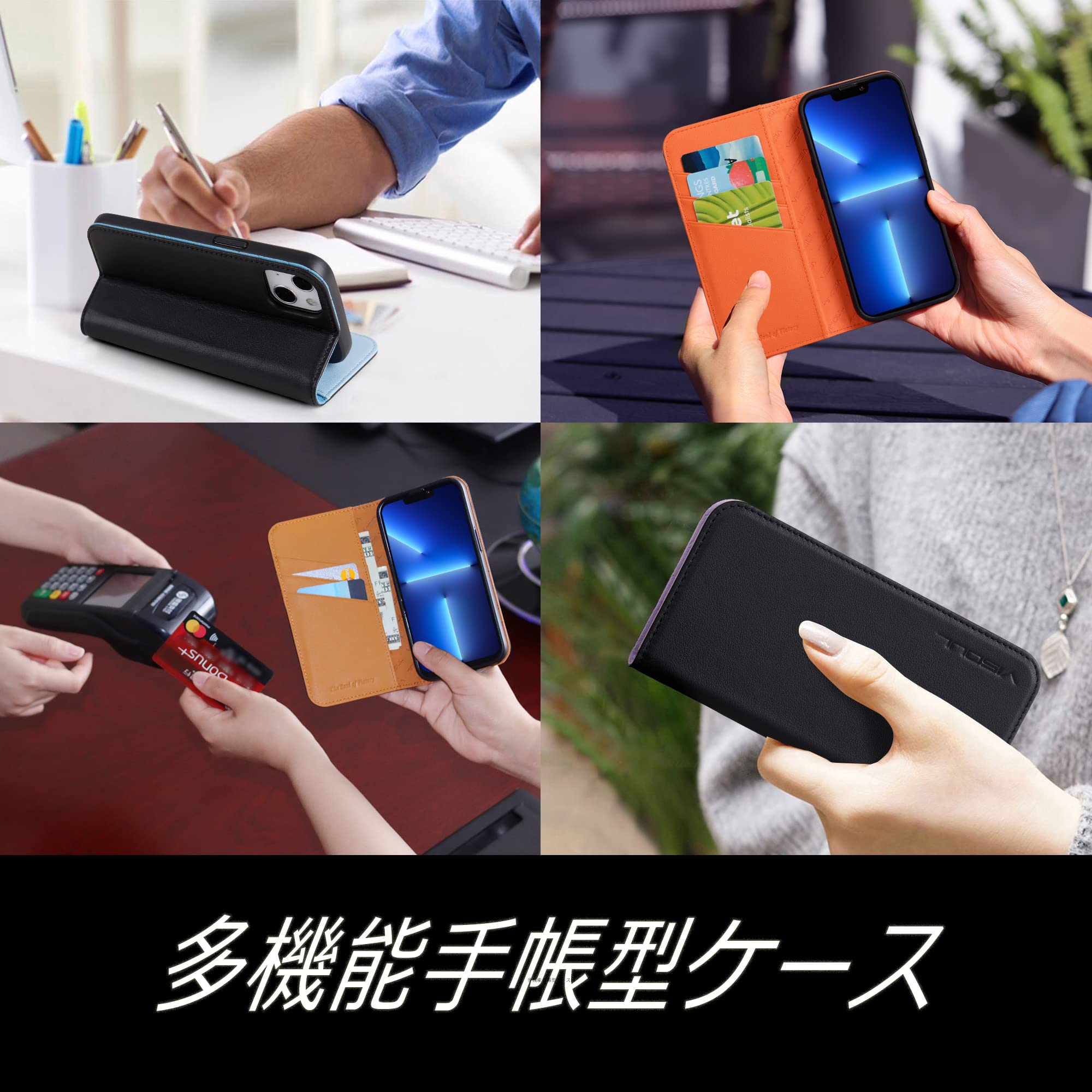 Amazon.co.jp: VISOUL iPhone12miniケース 手帳型 本革 iPhone