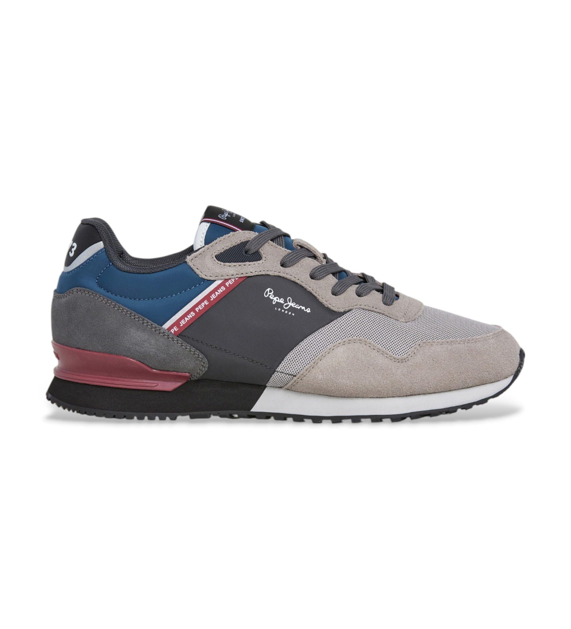 Pepe Jeans Men's London Brick M Sneak, Grey (Grey), 9