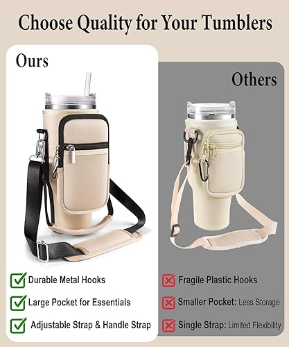Miniatura 4 de Bolsa de transporte con bolsillo para teléfono Stanley vaso de 40 onzas con asa y vaso Simple Modern de 40 onzas  Soporte para botella de agua para