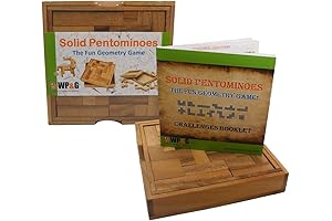 Solid Pentominoes Wooden Puzzle: Exercise Your Mind with this 12-Piece Tangram Game!