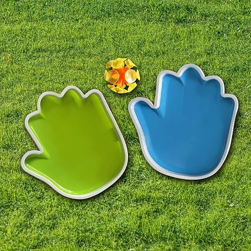Miniatura 2 de Gamie Juego de bolas de succión para lanzar y atrapar, divertido juego de playa al aire libre de verano para niños y adultos, incluye 2 manos de