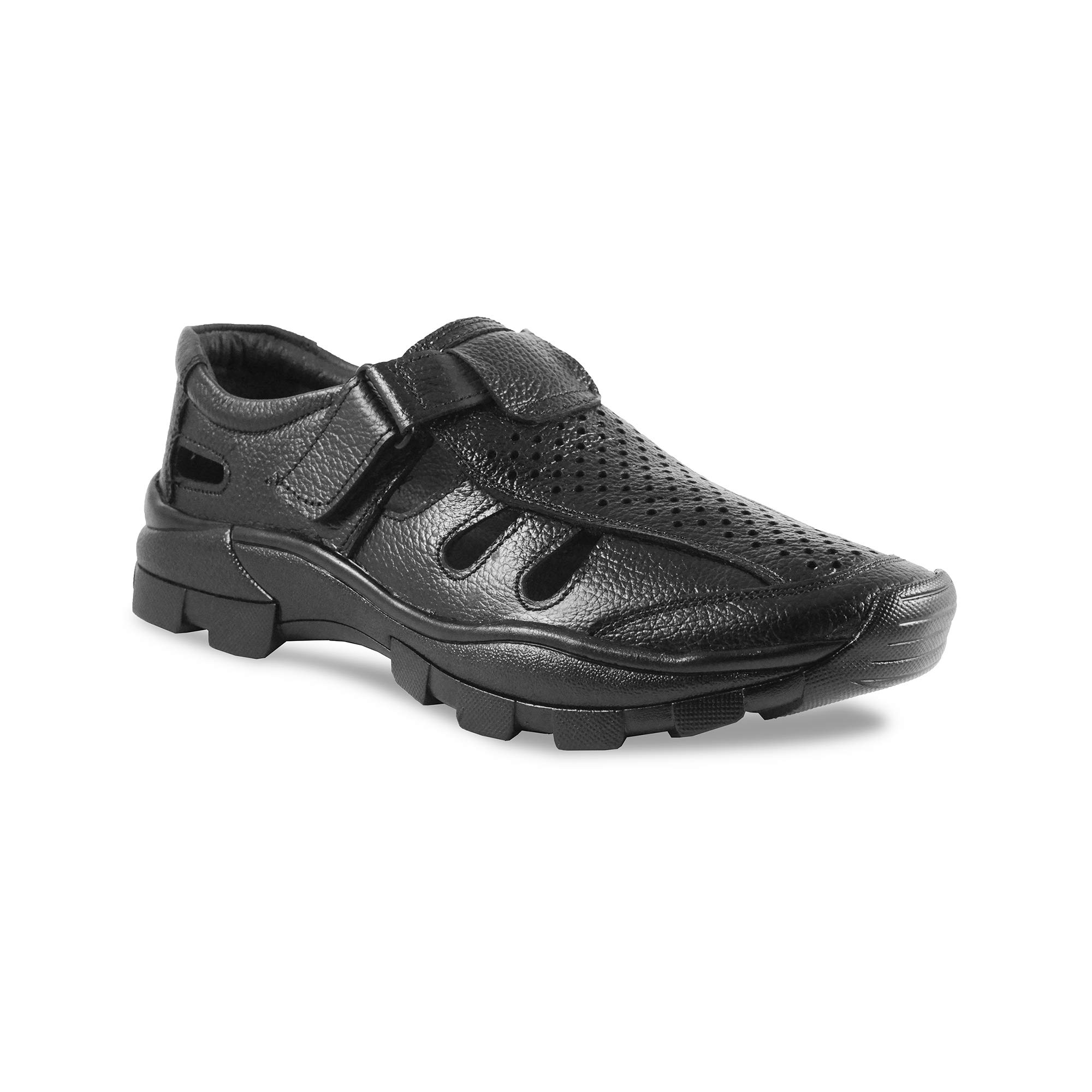 Ostr Men Leather Strong Sandals (Black, numeric_8) (B08FLGJSWQ) Amazon Price History, Amazon Price Tracker