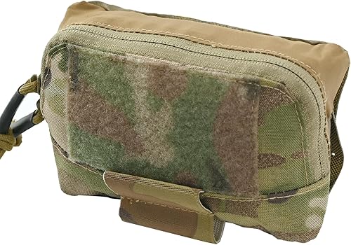 Vista 22 de Molle - Bolsa táctica de administración para el pecho, pequeña bolsa de pecho Molle, bolsa para cinturón y chaleco táctico, panel organizador
