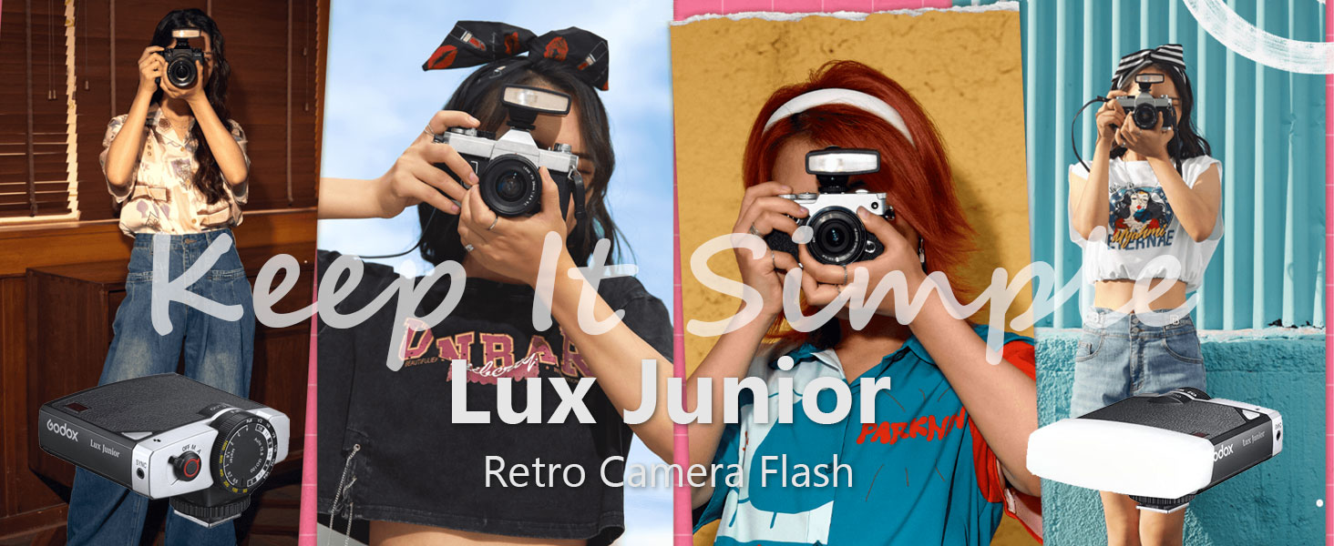 Amazon.com : Godox Lux Junior Retro Camera Flash with Diffuser