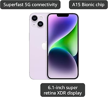 Amazon.com: Apple iPhone 14, 128GB, Purple for GSM (Renewed Amazon.com: Apple iPhone 14, 128GB, Purple for GSM (Renewed