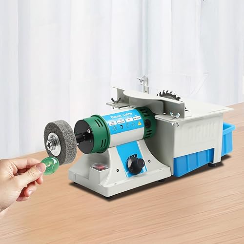 Miniatura 2 de Máquina de corte de gemas de molinillo multifunción de escritorio, máquina pulidora de joyas de 110 V 750 W, pulidora de banco pulidora de rocas,
