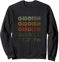 Love Heart Giddish Tee Grunge Vintage Style Black Giddish Sweatshirt
