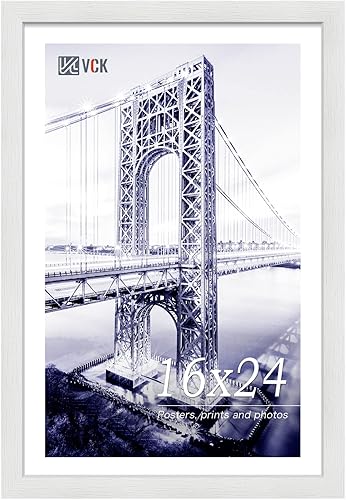 Miniatura 38 de VCK Marco de Madera de 18x24 Pulgadas para Pósteres, Impresiones, Fotos, Imágenes, Mapas, Certificados y Obras de Arte Negro