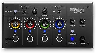 ローランド Roland BRIDGE CAST/ゲーミングDACアンプ/オーディオインターフェース/配信/ゲーミングミキサー/オーディオミキサー/Mac/Windows/ブリッジキャスト/黒/Black