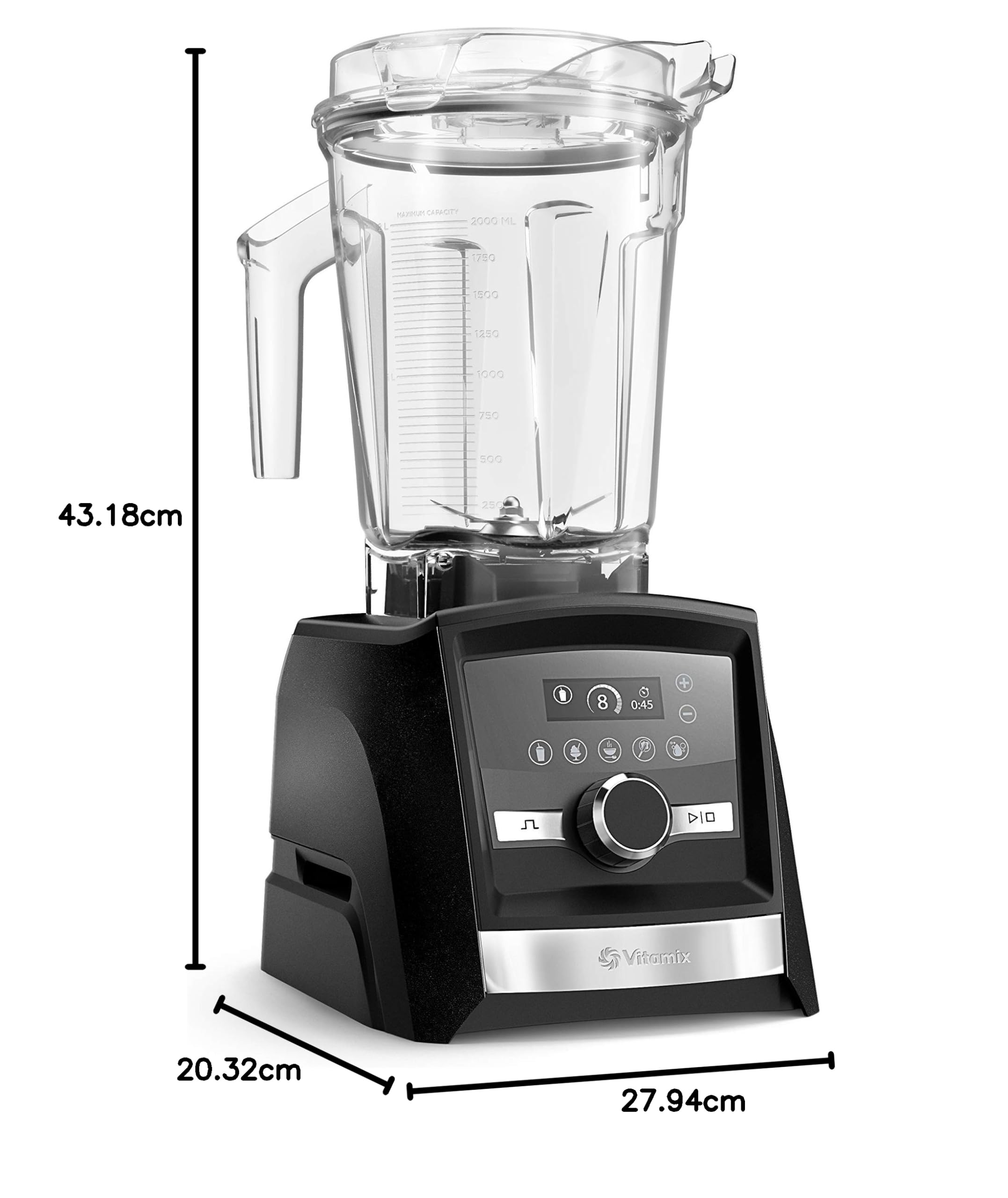 Vitamix 多機能ブレンダー デジタルパネル付き　A3500 Buy Vitamix A3500 Ascent Series Blender - Graphite Online at Low