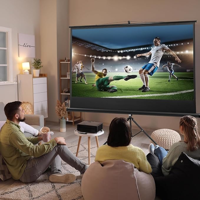 Pantalla de proyección ZENY 84 pulgadas con soporte trípode miniatura 5