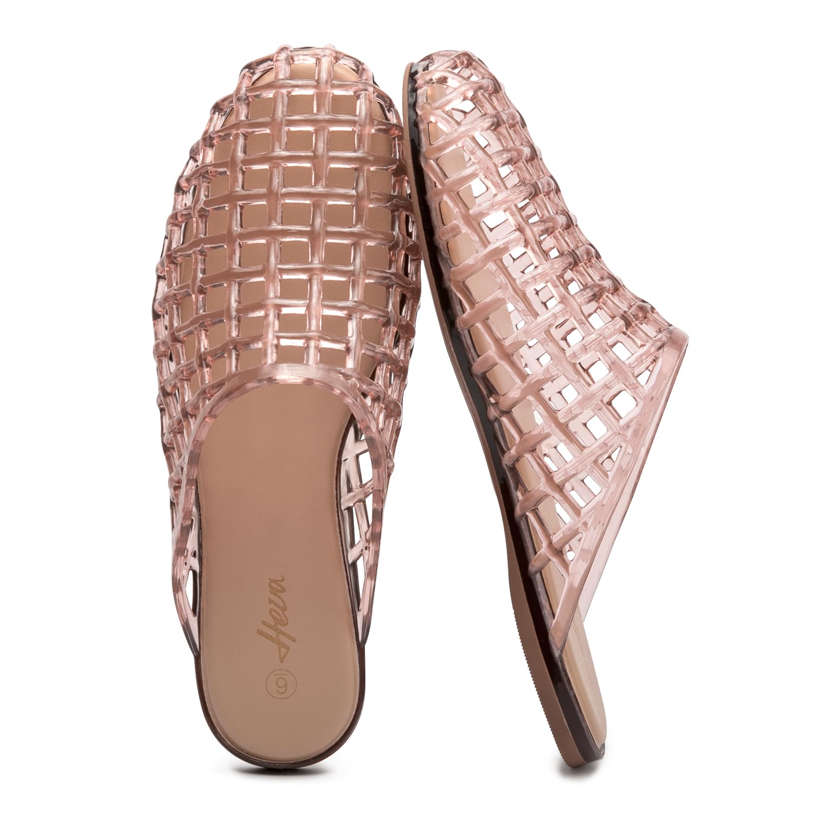 HEVA Women's Jelly Slide Sandals