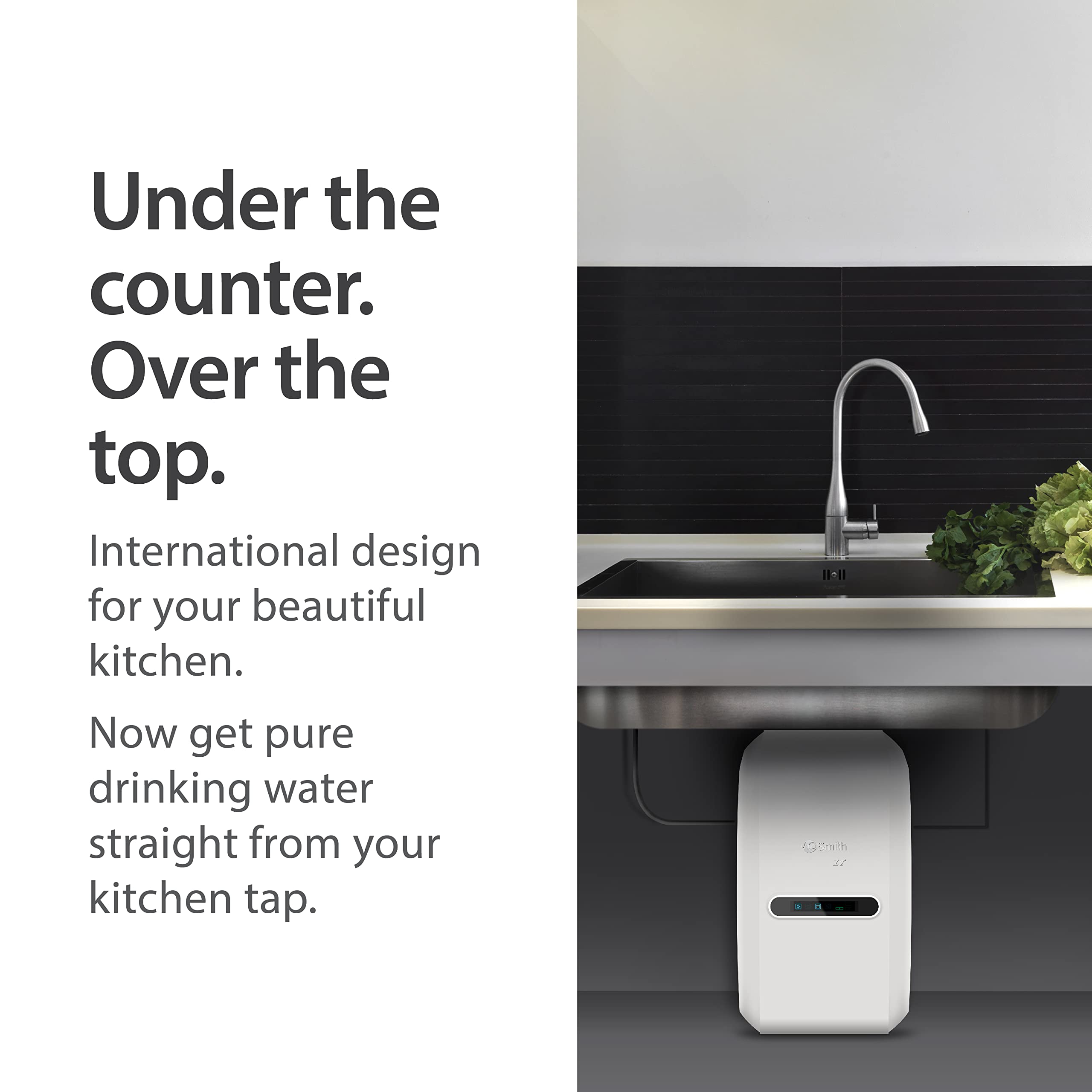 A.O.Smith Z2+ Under the Counter Water Purifier 100%RO Technology 6-Stages  of Purification Mineraliser Tech 5 L Storage Sleek u0026 Compact Design Under  the Sink 1-year Comprehensive Warranty White : Amazon.in: Home u0026