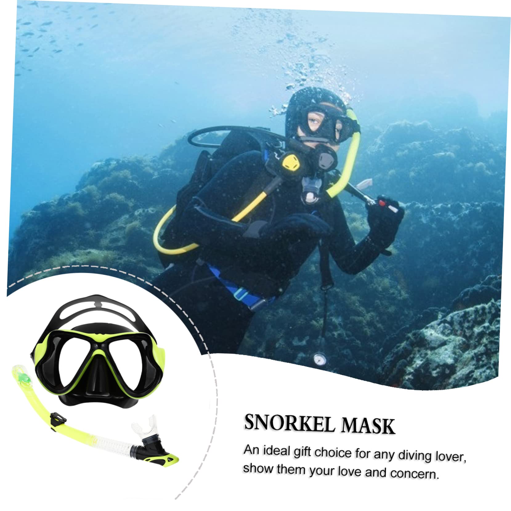 BESPORTBLE Beginner to Pro Snorkeling Gear Set Mask Snorkel and Fins Lightweight and Easy to Use