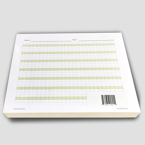 Channie's Papel de práctica de escritura a mano de una página al día para niños, 125 hojas de trabajo forradas con código de color de doble cara,