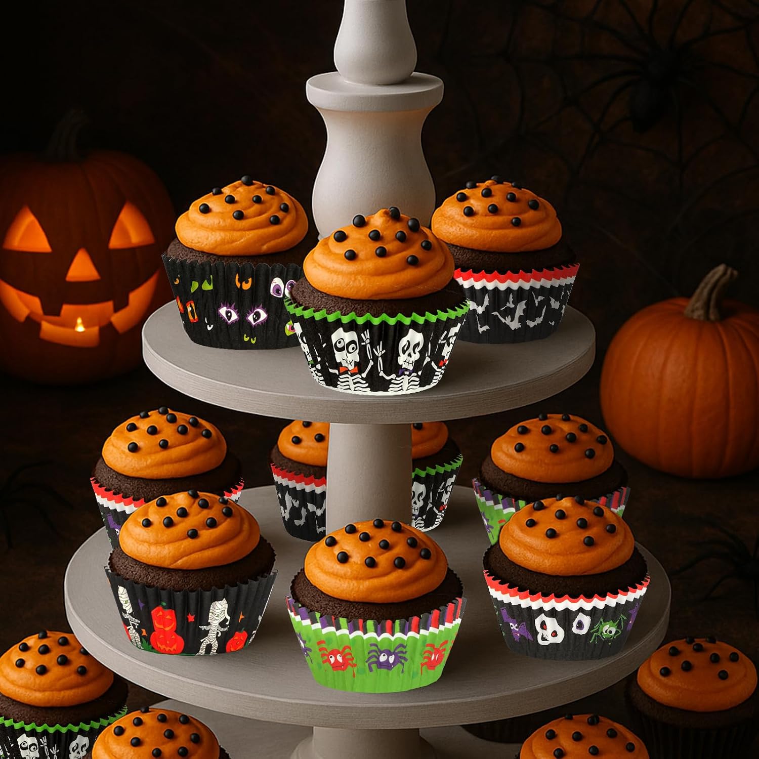 300pcs Halloween Cupcake Liners(6 Styles) image 5
