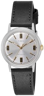 Timex Marlin Hand Wound 34mm Leather Strap Watch Inspired by the Viscount Collection TW2V44700ZV TW2V44700 Timex Marlin Hand Wound 34mm Leather Strap Watch Inspired by the Viscount Collection TW2V44700ZV TW2V44700