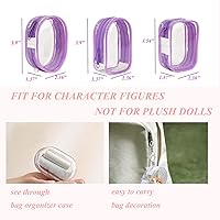 Vista 2 de Bolsa de exhibición transparente con llavero, caja misteriosa, mini figuras, estuche de transporte, bolsa de llavero, dijes para coleccionables