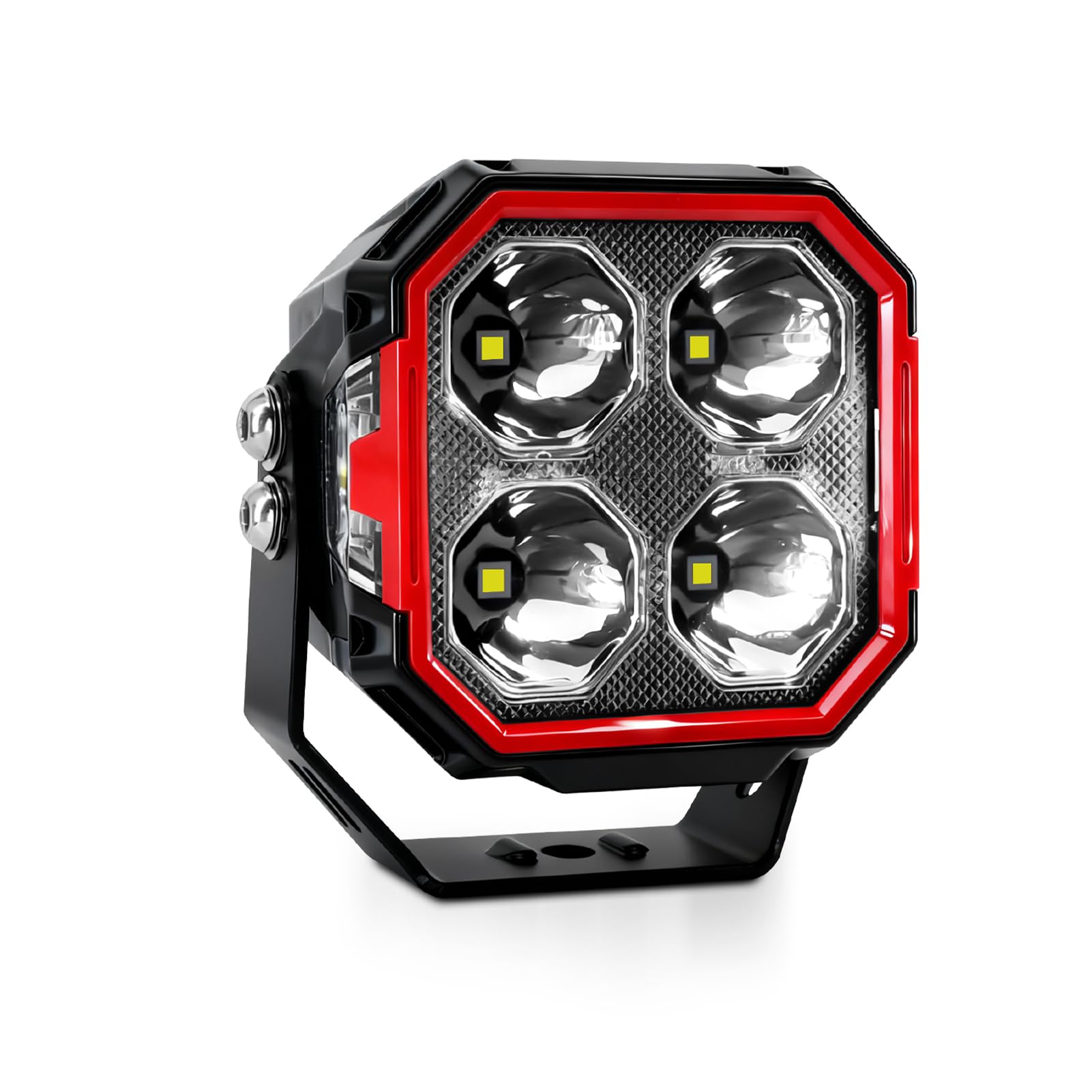 Generic 3-calowe światła Terenowe LED RGB 30000 Lm Ultra Jasne światła Przeciwmgielne 6000 K Spot Beam Flood z 4 Wymiennymi Osłonami do Ciężarówki SUV ATV