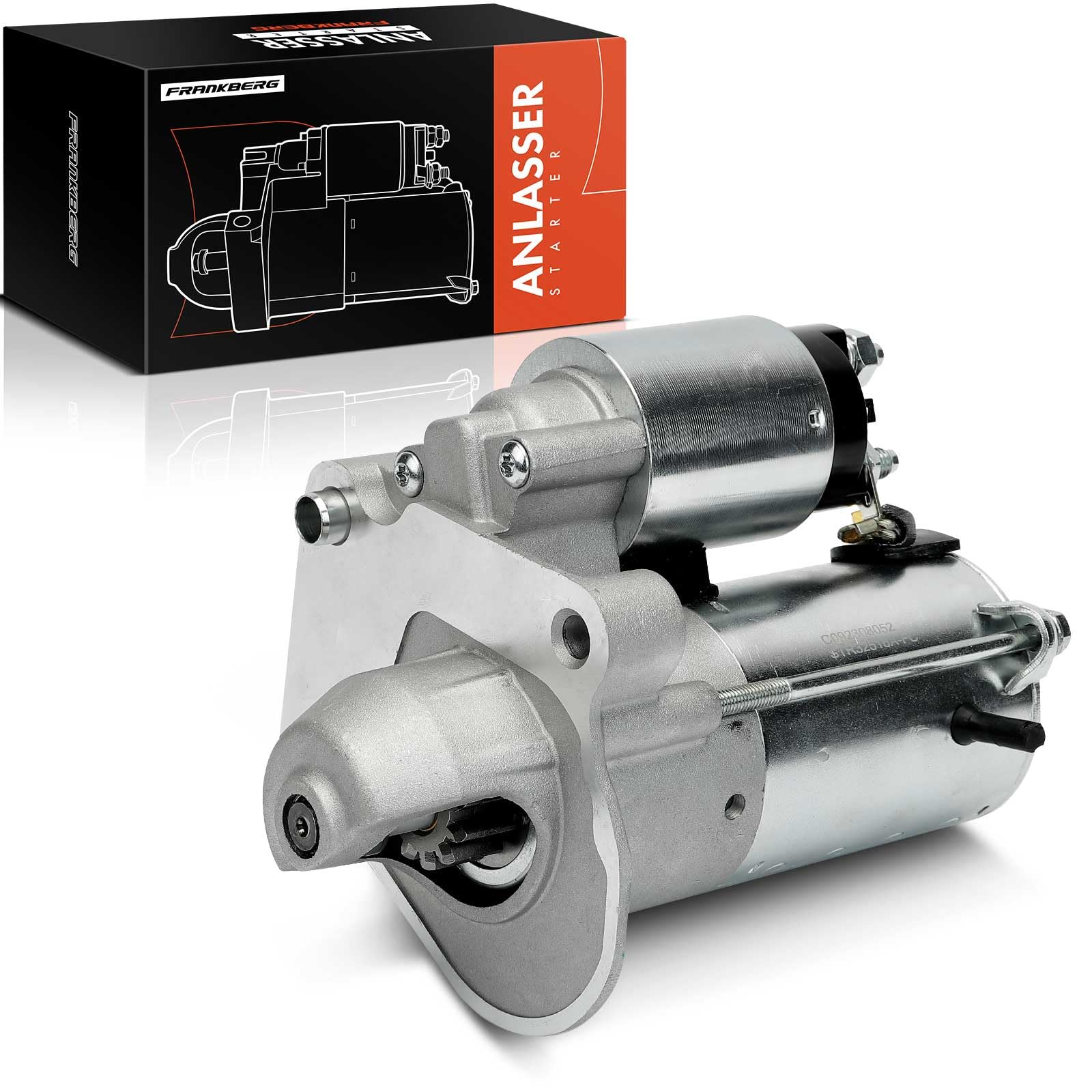 Frankberg Motor de arranque 14 kW 12 V 12 dientes 2S6U-11000-EB | Compatible con: Furgoneta Fiesta V, Tourneo Courier B460 MPV, Fiesta V JD JH, Fiesta VI Van, B-Max JK, Fiesta VI CB1 CCN