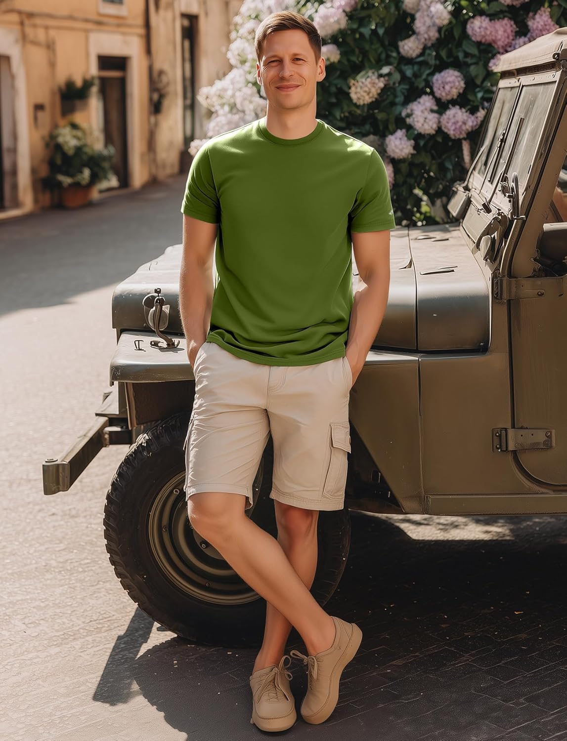 Zengjo Mens Athletic Shirts Moisture-Wicking Quick Dry Workout Tees Lightweight Crewneck T-Shirts for Running Gym Casual Work - Image 5