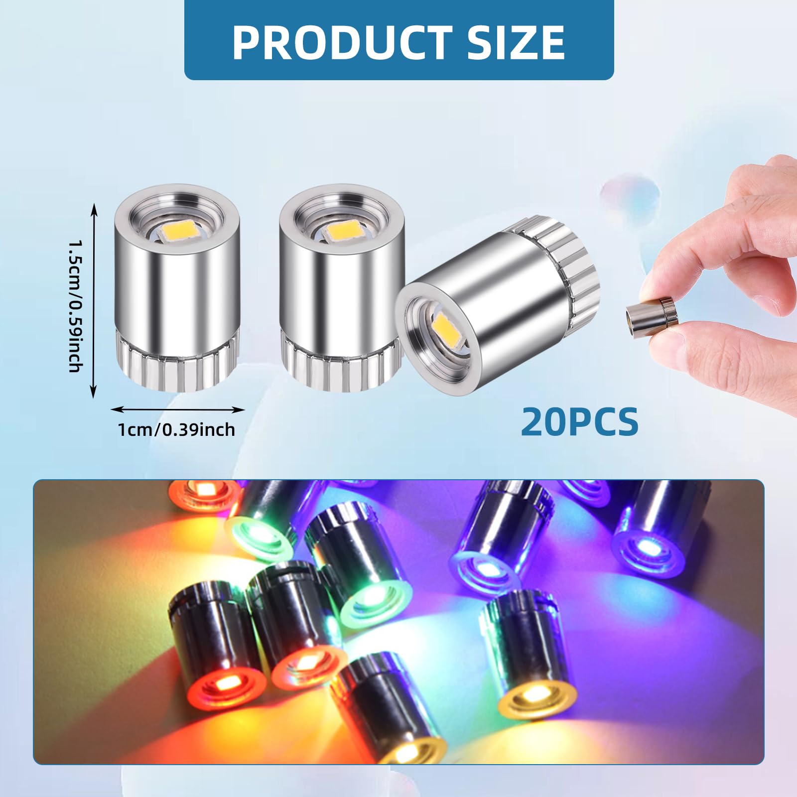 20 Mini Lumières LED à Piles - Pour Maison De Poupée, Décoration De Fête, Modèles Et Bricolage