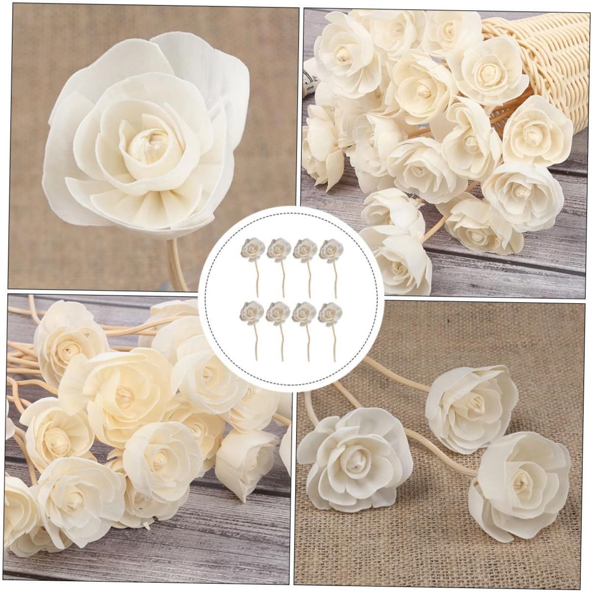 40pcs Rattans Natural Flower Diffuser Sticks for Handmade Fragrance Accessories for Home Decor and Relaxation