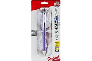 Pentel EnerGel Alloy RT Premium Liquid Gel Pen in Violet with Black Ink